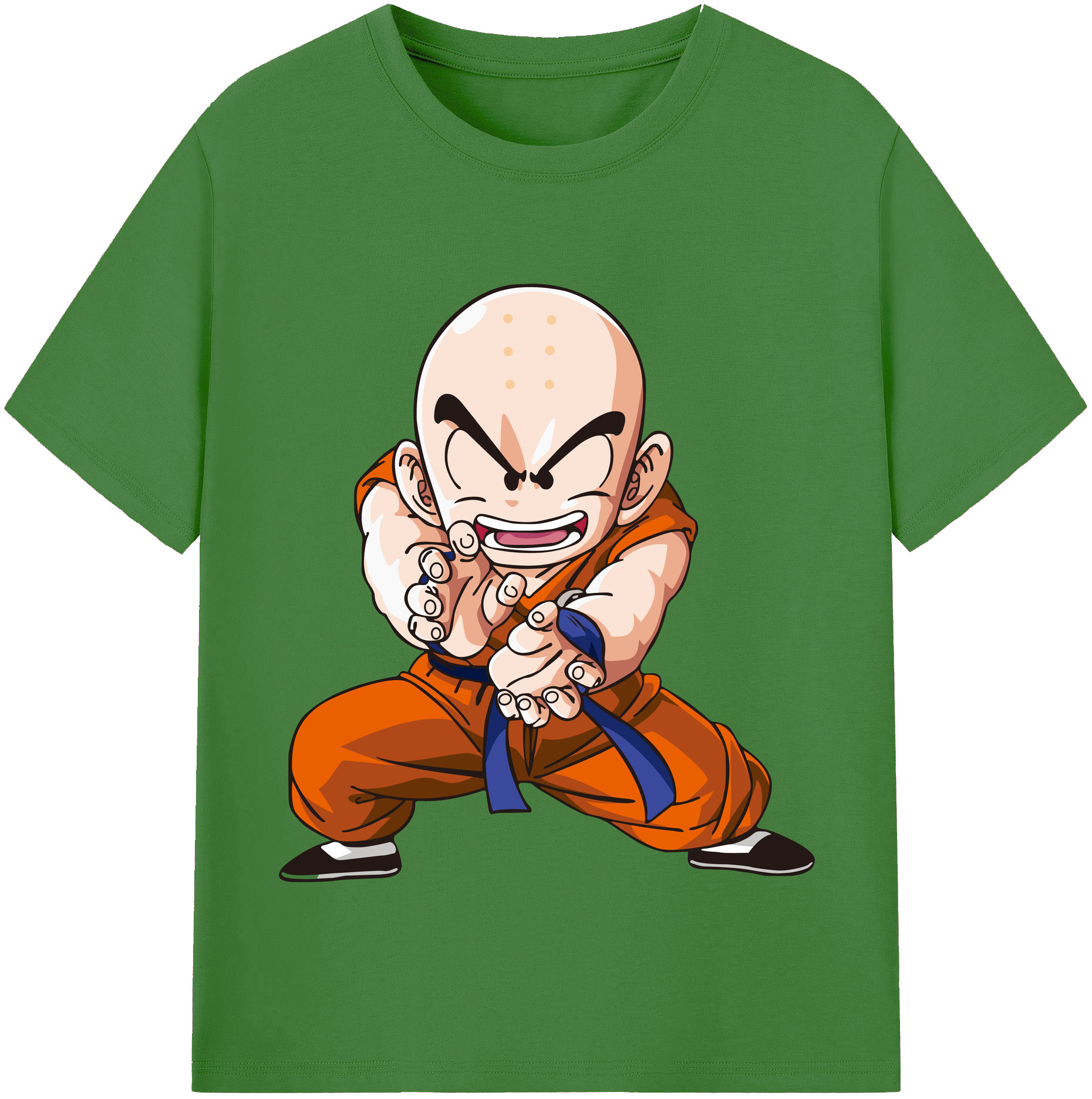 （画像用） ドラゴンボール クリリン DRAGON BALL krillin レディースカジュアルプリントTシャツ（綿100％）
